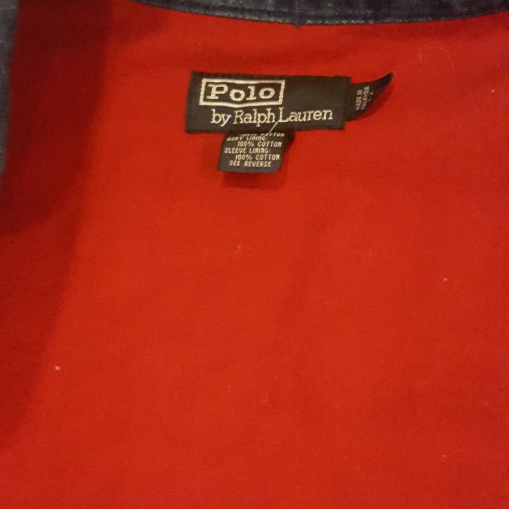 Vtg polo fleece lined demin jacket sz.xl - Picture 4 of 8